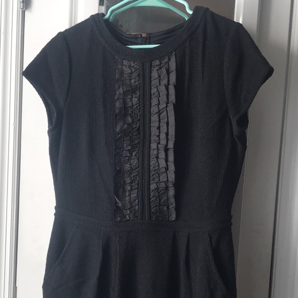 Black St. John bouclè knit dress - Size 12